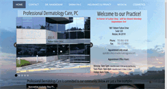 Desktop Screenshot of professionaldermatologycare.com